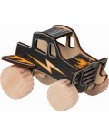 Игрален комплект Goki - Направи си сам количка Monster Truck