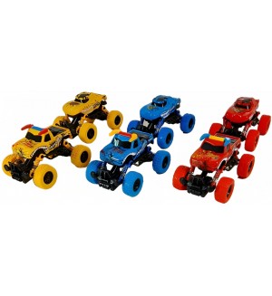 Детска количка Raya Toys - Power Stunt Trucks, асортимент