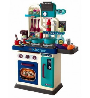 Детска кухня Buba - Kitchen Chef, синя, 53 части