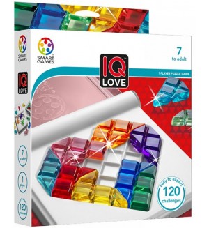 Детска логическа игра Smart Games - Iq Love, със 120 предизвикателства