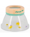Детска лупа за наблюдение Janod - Happy Garden, с контейнер