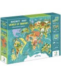 Детска магнитна игра Dodo - World of Animals, 36 части