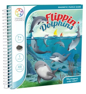 Детска магнитна игра Smart Games - Flippin Dolphins