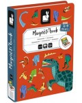 Детска магнитна книга Janod - Динозаври, 50 части