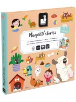 Детска магнитна книга Janod - Домашни любимци