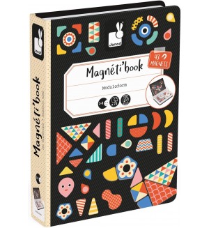 Детска магнитна книга Janod - Форми