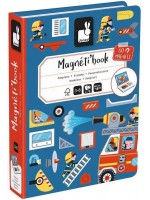Детска магнитна книга Janod - Пожарникари