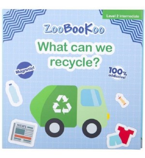 Детска магнитна книжка Bigjigs - Уча се да рециклирам