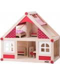 Детска малка къща за кукли Woody с аксесоари 