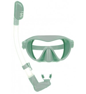 Детска маска за гмуркане с шнорхел Zizito, зелени