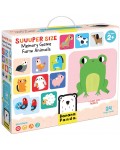 Детска мемори игра Banana Panda Suuuper Size - Домашни животни