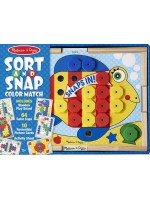 Детска мозайка Melissa and Doug - Sort-and-Snap Colour Match