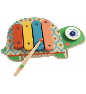 Детска музикална играчка Djeco - Калимба и ксилофон, многоцветна Детска музикална играчка Djeco - Калимба и ксилофон, многоцветна