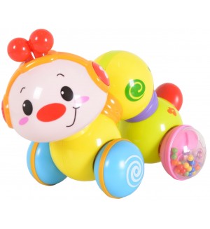 Детска музикална играчка Hola Toys - Забавна гъсеница 