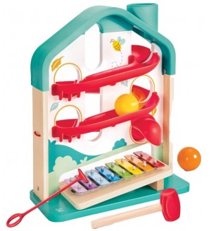 Детска музикална писта HaPe International - С топчета и ксилофон