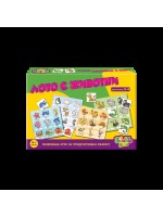 Детска образователна игра Thinkle Stars - Лото с животни