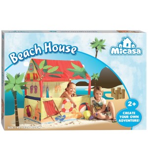 Детска палатка за игра Micasa - Къща на плажа