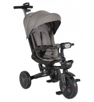 Детска сгъваема триколка Byox - FoldiGo, 360°, сива Детска сгъваема триколка Byox - FoldiGo, 360°, сива
