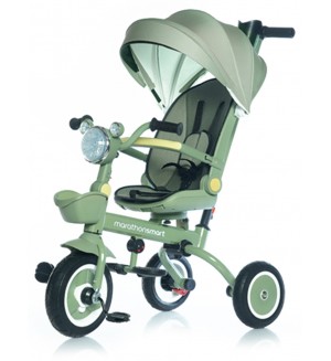 Детска сгъваема триколка Chipolino - Marathon Smart, 360°, зелена