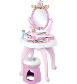 Детска тоалетка 2 в 1 Smoby Disney Princess - Фризьорски салон
