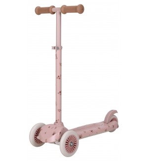 Детска триколесна тротинетка Little Dutch - Fairy Floral, Pink