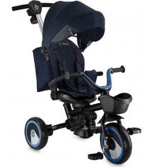 Детска триколка 3 в 1 MoMi - Ivi, Navy Blue