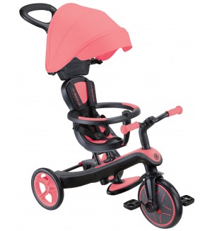 Детска триколка 4 в 1 Globber - Explorer Trike, със сенник, розова