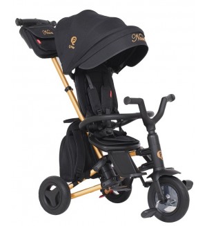 Детска триколка QPlay - Nova, Air Wheels, Golden/Black