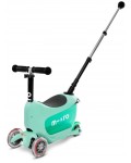 Детска тротинетка 2 в 1 Micro - Mini2Go Deluxe Plus, Mint