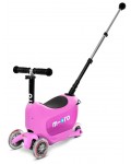 Детска тротинетка 2 в 1 Micro - Mini2Go Deluxe Plus, Pink