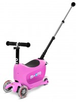 Детска тротинетка 2 в 1 Micro - Mini2Go Deluxe Plus, Pink