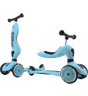 Scoot & Ride Детска тротинетка Highwaykick 1 2 в 1 Боровинка