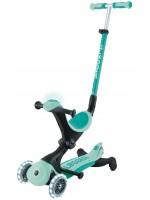 Детска тротинетка 5 в 1 Globber - Go Up Deluxe Lights 360°, ментово зелена Детска тротинетка 5 в 1 Globber - Go Up Deluxe Lights 360°, ментово зелена