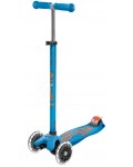 Детска тротинетка Micro - Maxi Deluxe LED, Caribbean Blue
