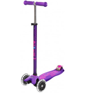 Детска тротинетка Micro - Maxi Deluxe LED, Purple
