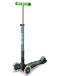 Детска тротинетка Micro - Maxi Micro Deluxe Foldable LED, Neochrome Green