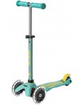 Детска тротинетка Micro - Mini Deluxe ECO LED, Mint