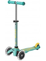 Детска тротинетка Micro - Mini Deluxe ECO LED, Mint