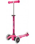 Детска тротинетка Micro - Mini Deluxe LED, Pink