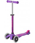 Детска тротинетка Micro - Mini Deluxe LED, Purple Pink