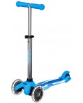 Детска тротинетка Micro - Mini Micro Deluxe Glow LED Plus, Arctic Blue