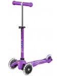 Детска тротинетка Micro - Mini Micro Deluxe LED, Purple