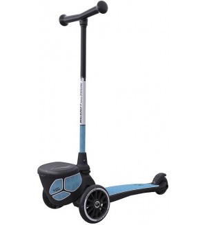 Детска тротинетка с багажник Scoot & Ride - Highwaykick 2, Lifestyle, Reflective Steel