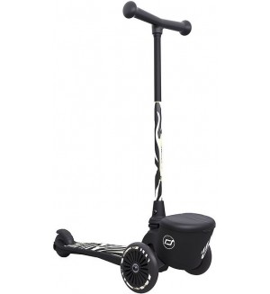 Детска тротинетка с багажник Scoot & Ride - Highwaykick 2, Lifestyle, Зебра