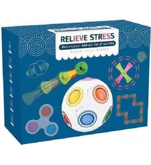 Детски антистрес комплект Raya Toys - Fidget Relieve Stress Детски антистрес комплект Raya Toys - Fidget Relieve Stress