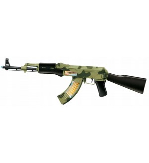 Детски автомат Lean Toys - Калашников, със звуци, светлини и вибрация, 70 cm
