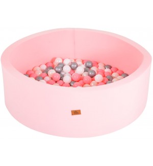 Детски басейн Moni Toys - С 200 топки, розов 