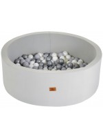 Детски басейн Moni Toys - С 200 топки, сив 