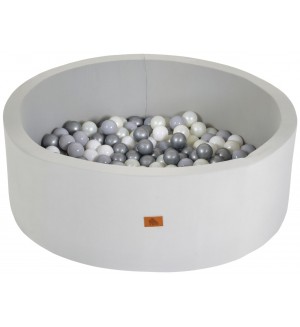 Детски басейн Moni Toys - С 200 топки, сив 