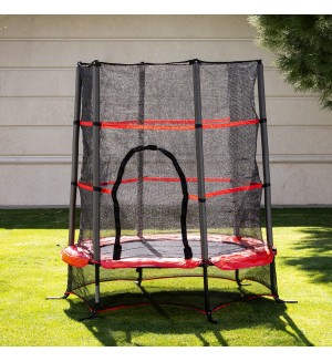 Детски батут Chipolino - Up & Down, 130 cm, червен